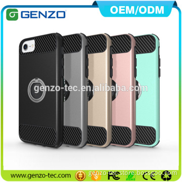 New arrival high quality soft pu leather phone case with a ring